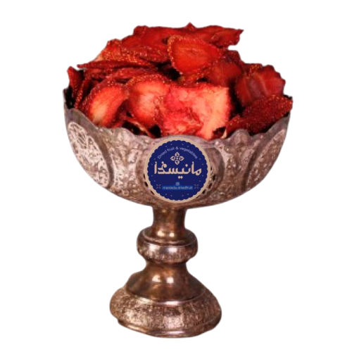 اسلایس توت‌فرنگی خشک مانیسدا